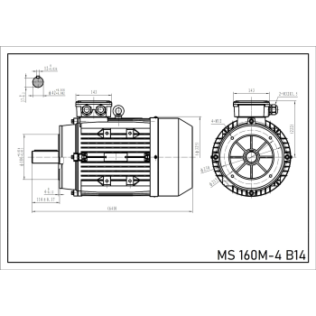 Silnik elektryczny 11kW 1400 obr/min. 160 B14